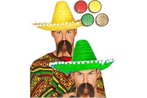 FIESTAS GUIRCA Sombrero Mejicano 45cm Rojo - Sombreros, Gorros, Cascos y Diademas