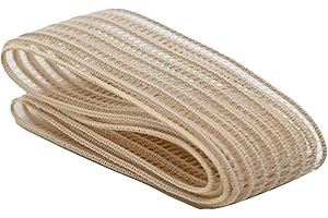 TuttoDanza - Cinta elástica de malla transparente precortada para puntas de danza clásica, zapatos de baile, bailarinas (para un par de puntas)