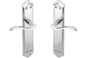 ARCO HERRAJES ARCO · Juego de manillas para puerta, acabado níquel satinado. Fabricado en aluminio