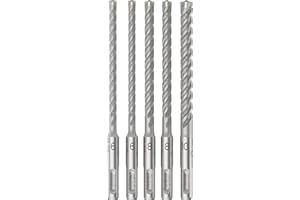 Bosch 5x Coffret de forets pour perforateur PRO SDS plus-5X (pour Béton, Briques silicocalcaires, Ø 6,0, 6,0, 8,0, 8,0, 10,0 mm, Professional Accessoire Marteau burineur, Brise-béton)