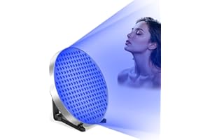 JITESY Solarium per la casa, 460 NM, lampada rotonda per abbronzatura con 250 LED, 50 W, supporto regolabile e ganci sospesi, solarium abbronzante per il viso, per la casa e il corpo