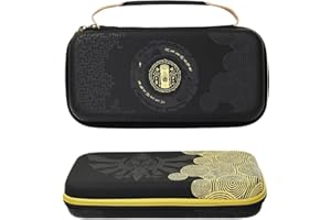 WGVSVLK Tasche kompatibel mit Switch, Harte Hülle Case Tragetasche mit Schutzfolie, The Legend of Zelda: Die Tränen des Königreichs Drucke Switch Tragetasche (Schwarz)