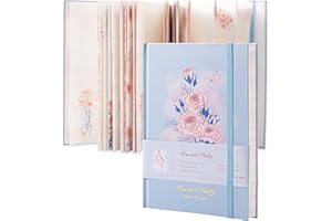 MGGAO Niestandardowy pamiętnik motyla niebieski różowy pamiętnik do pisania, z pięknym białym papierem, tajne pamiętniki z twardą okładką A5, szkic pamięci mężczyzna kobieta dziewczyna