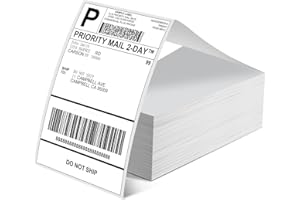 Phomemo Etiquetas De EnvíO 4 X 6 Dhl, Etiquetas TéRmicas Directas Papel TéRmico, Etiquetas De EnvíO Para Impresora De Etiquetas, Etiquetas Impermeables De Papel (Blanco, 500 Unidades)
