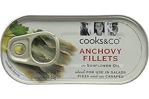 Cooks & Co Anchovy Fillets in Oil, 50g (Set of 10)