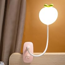 QJUZO Lampe à Pince pour lit Enfant, Lampe de Lecture LED Rechargeable pour lire au lit, 360