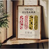 Fark Tanıtım Yayoi Kusama &Ccedil;er&ccedil;evesiz Poster, Modern Dekoratif &Ccedil;er&ccedil;evesiz Poster, Tablo, YayoiKusama-13, 30 x 40