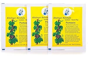 Arauner Kitzinger Trockenhefe Reinzucht-Hefen Portwein, 3er Pack, für 150 Liter