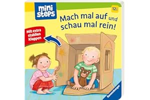 ministeps: Mach mal auf und schau mal rein! Mit extrastabilen Klappen: Babybuch ab 1 Jahr, Spielbuch, Pappbilderbuch: Mit extrastabilen Klappen. Ab 12 Monaten