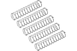 QUARKZMAN Ressort de Compression 5Pcs en Acier Inoxydable 304, 8mm OD, 0.8mm Fil Taille, 40mm Libre Longueur, Ton Argenté