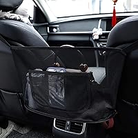 Auto-Netztasche Handtaschen, Aufbewahrungstasche zwischen Autositzen Car Net Pocket Handbag Holder Handtaschen/Snacks…
