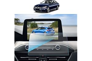 SKTU Navigation Screen Protector compatible with Ford EcoSport/Kuga/Focus/Fiesta/Puma 8 Inch Tempered Glass Navi Protective Film Scratch Resistant Anti-Fingerprint
