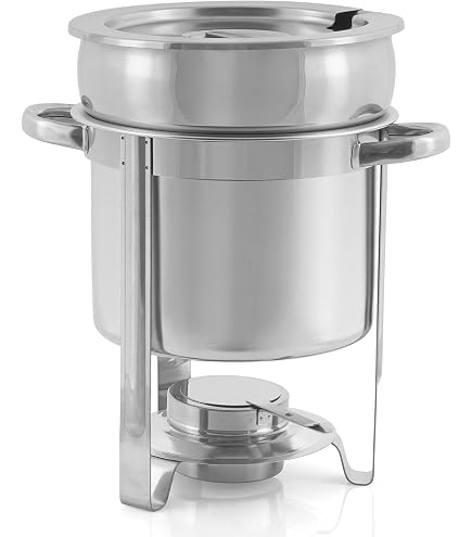 Warmounts Speisenwärmer Buffetwärmer, (2-tlg., Chafing Dish Set 4,7L Warmounts Speisenwärmer Buffetwärmer, (2-tlg., Chafing Dish Set 4,7L