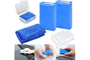 Ambolio Auto Reinigungsknete, Auto reinigungsknete Lack, Auto reinigungsknete Innenraum, für Auto Lackpflege,Felgenreinigung Auto,Fachmann Homogene Reinigungsknetmasse, mit Reinigungstuch.