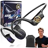 Super Premium Bluetooth 5.4 Bone Conduction Headphones with Microphone | IPX5 Wireless Sports Open Ear Helmets | Ultra Light