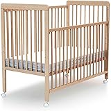 Lit Bebe A Barriere Coulissante Cora Bois Et Vert 60x1cm Amazon Fr Bebes Puericulture
