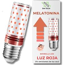DM TECH Set Notturna Rossa Anti Luce Blu E27 + Video Tecniche ...