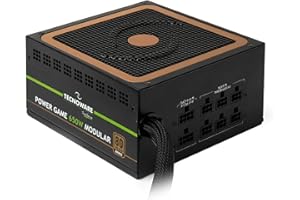TECNOWARE POWER SYSTEMS Tecnoware Alimentatore Modulare 650W per PC Gaming - Certificazione 80 Plus Bronze di Elevata Efficienza (>85%), con Ventola Ultra Silent