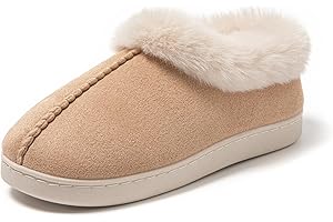JOMIX Damskie kapcie zimowe zamknięte kapcie włochate kapcie domowe