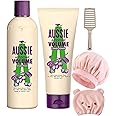 Hair Care Shampoo & Conditioner Set - Includes 1 x detangling Brush 1 x Shower Cap 1 x Hair Drying Cap 1 Bunled with 300ml Aussie Aussome Volume Shampoo & 200ml Aussie Aussome Volume Conditioner.
