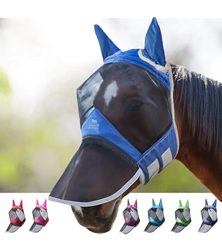 Maschera Per Cavalli O Pony Colori Fantasia | FOR WELLNESS HORSE - 4