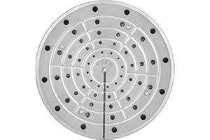 INOXPRAN - Piastra Terima TUKA in Acciaio Inossidabile, Diametro 20 cm, Spargifiamma, Utilizzabile anche su Piani a Cottura a Gas per Consentire di Mantenere i Cibi Caldi per 10 Minuti