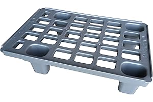 AUER PACKAGING Leichtpalette 60x40 Kunststoffpalette im 1/4-Europaletten Maß inkl. gratis Zollstock * Viertel Palette