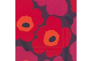Boston International L552682 Marimekko Lunch Napkins, Paper, Unikko-Mauve