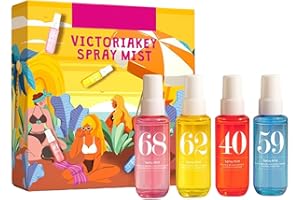 AOSEIENS Perfume Bodyspray para mujer, 4 unidades de perfume corporal afrutado, Eau de Parfum, spray corporal fresco y aromático, aroma afrutado para cabello y cuerpo, hidratante de larga duración, hidrata la