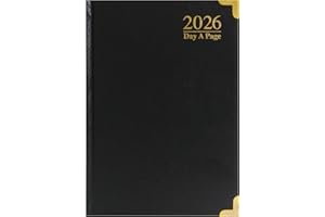 ZYBUX - A5-2026 Diary Day a Page with Half Page Saturday and Sunday (Black)
