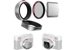 Freewell The Real Lens Hood - hybrydowy filtr CPL/mgły, odwracany, bezdotykowy filtr do Fuji X100 Series (X100, X100S, X100F, X100T, X100V, X100VI) (srebrny)