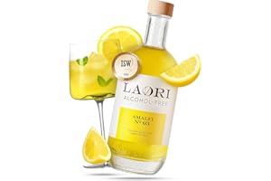 ‎LAORI Laori Amalfi No 03 | Alkoholfreier Limoncello | Perfekt für Limoncello Spritz & alkoholfreie Cocktails | Ohne künstliche Aromen | Pflanzliche Farbstoffe | Zitronen-Aperitif alkoholfrei 500 ml