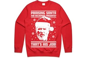 Sanfran Clothing Roy Keane Christmas Top Funny Ugly Xmas Gift Praising Santa For Delivering Presents That’s His Job Jumper Sweater Sweatshirt