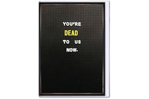 Brainbox Candy Zabawna duża kartka z napisem "You're Dead To Us Now" - Idealna kartka na prezent dla kolegów Przepraszamy, że wychodzisz z pracy biurowej