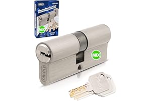 GERCAR Pro Schließanlage DIY MIX Profilzylinder 45/45 Schließzylinder gleichschließend nach wunsch kombinierbar - Zylinderschloss 90 mm - A:45 B:45 - selbst zusammenstellen mit einem Schlüssel