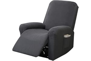 KMQRDZi Funda de sillón para sillón de relax, funda de sofá elástica dividida todo incluido, funda de sofá para sillón relax, 4 piezas, lavable, funda de sofá C/hiva s, resistente a la abrasión y a