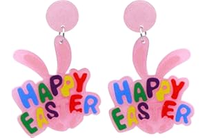Hcvone Easter Gifts For Women Girls Easter Bunny Earrings Novelty Rabbit Egg Gnome Shaped Dangle Earrings Cute Cartoon Ear Decoration Gifts