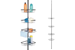 bremermann étagère d'angle télescopique, télescopique pouvant Atteindre jusqu'à Max. env. 290 cm (Gris)