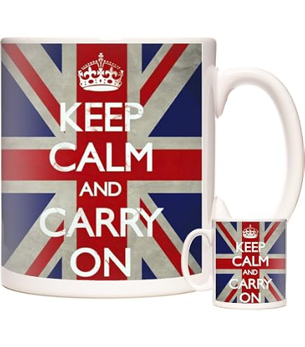 KAZMUGZ Tazza Con Scritta In Inglese "I'm British. Keep Calm I'm British Mug