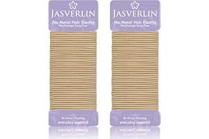 JASVERLIN 2mm Light Blonde Elastics Hair Ties, Thin Ponytail Holder Hairtie for Women Girls Kids Fine to Medium Texture, No Pull Damage-free Stretchy Rubber Band Accessories 80 Pcs