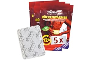 Thermopad Originale Scaldacorpo - 30 Pezzi - Extra Caldo - Adesivo - Scalda-Schiena e Scalda-Collo - 12 Ore di Piacevole Calore - Pronti all'Uso - autoriscaldante - Puro Naturale