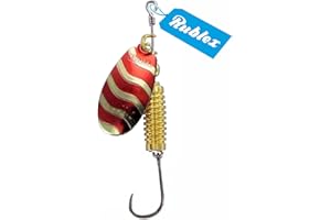 RUBLEX - 5 Cucharillas de Pesca VELTIC-2 OR 3,50 GMS. Anz. Simple sin Muerte