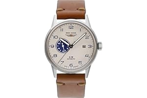 Iron Annie Zegarek męski ze skórzanym paskiem vintage seria G38 automatyczna data 5368