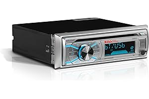BOSS Audio Systems MR500UABS Marine Boat Stereo – Single Din, Bluetooth, CD DVD Player, AM/FM Radio Receiver, USB
