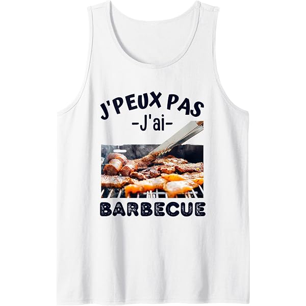 Débardeur Homme J'aime Le Whiskey Les Barbecues Et 2-3 Personnes - BBQ Drôle