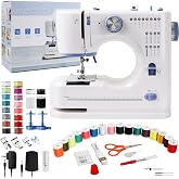 Qoosea Portable Sewing Machine, 16 Stitches Sewing Machine for Beginners and Kids Easy Use with LED Light, Mini Sewing Machin