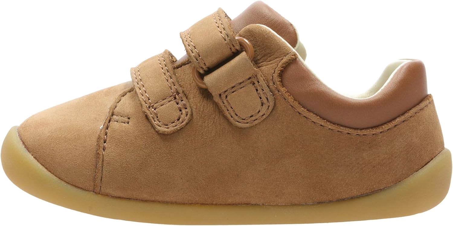 Clarks Boy's Toddler Roamer Craft Sneakers | Premium Leather | Riptape Fastening | Flexible Rubber Sole | Wide Fit Available