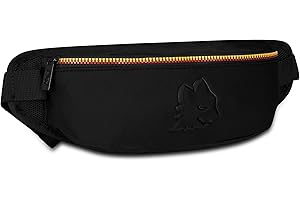 ASROMA Seven Marsupio AS ROMA, Nero, Con Cinghia a Vita in nastro regolabile, Per bambini, Ragazzi e Adulti, Viaggio e Tempo Libero, Prodotto ufficiale, Idea regalo