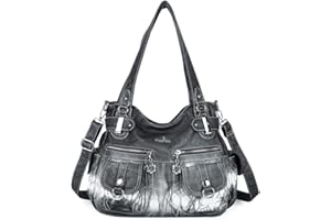 Angel Kiss Damen Handtasche Umhängetasche Leder Umhängetasche Groß Hobo Handtaschen