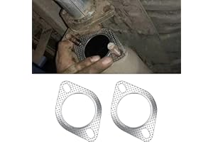 deemars 2PCS Auspuffkissen Für das Auto, 3" Die Flatulenz 'ist, Schrauben und Wandverkleidung, Die Ganz Verzeihungslosen Fahrgäste Ersetzen Vorhänge Für Die Hauptleitungen aus Metall über Stahl(3IN)